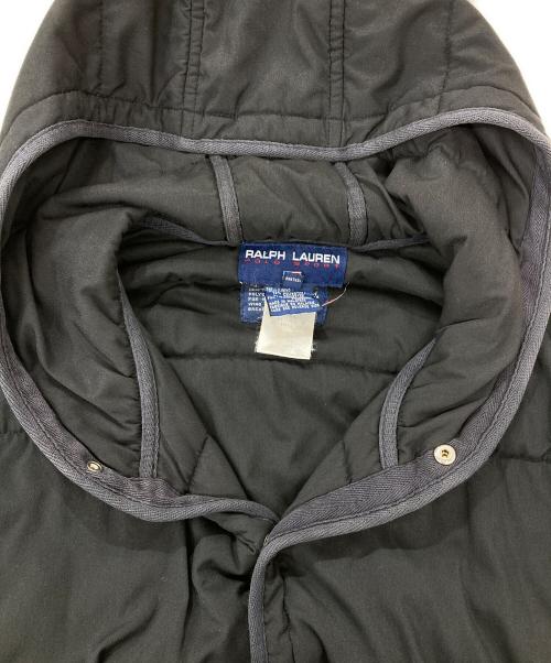 Ralph Lauren POLO SPORT（ラルフローレン ポロスポーツ）Ralph Lauren POLO SPORT (ラルフローレン ポロスポーツ) 90s-00s/フーデッドキルティングコート ブラック サイズ:Sの古着・服飾アイテム