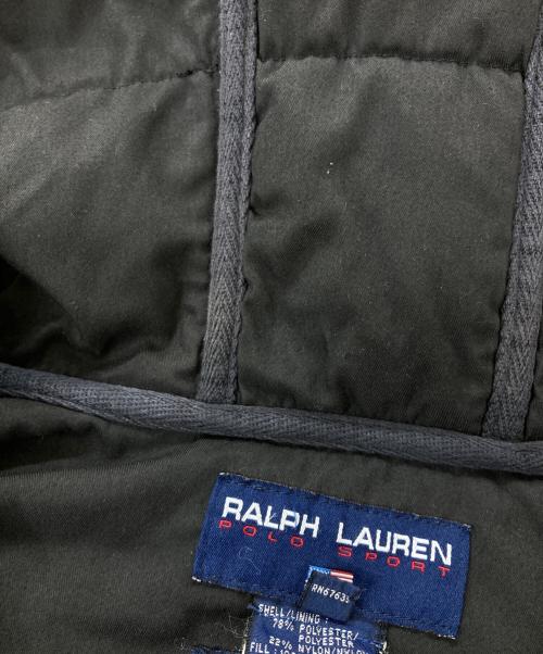 Ralph Lauren POLO SPORT（ラルフローレン ポロスポーツ）Ralph Lauren POLO SPORT (ラルフローレン ポロスポーツ) 90s-00s/フーデッドキルティングコート ブラック サイズ:Sの古着・服飾アイテム