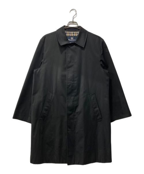 Aquascutum（アクアスキュータム）Aquascutum (アクアスキュータム) 裏チェックコート ブラック サイズ:40の古着・服飾アイテム