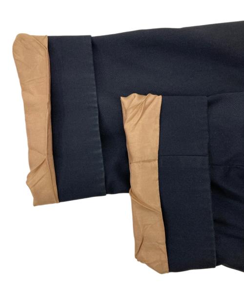 Aquascutum（アクアスキュータム）Aquascutum (アクアスキュータム) 裏チェックコート ブラック サイズ:40の古着・服飾アイテム