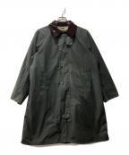 Barbourバブアー）の古着「ミドル レングス ワックス コート」｜オリーブ