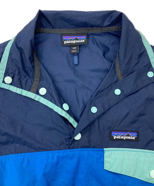 Patagonia（パタゴニア）Patagonia (パタゴニア) M Houdini Snap-T P/O/フーディニ スナップT プルオーバー ブルー サイズ:XXSの古着・服飾アイテム