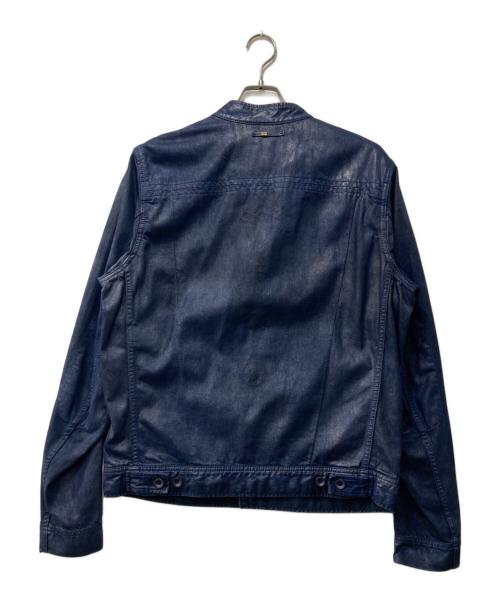 DIESEL（ディーゼル）DIESEL (ディーゼル) EDUN (イードゥン) コーティング加工デニムジャケット/ED-JCKY インディゴ サイズ:XLの古着・服飾アイテム