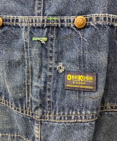 OSH KOSH（オシュコシュ）OSH KOSH (オシュコシュ) 90’S デニムオーバーオール インディゴ サイズ:表記なしの為不明の古着・服飾アイテム