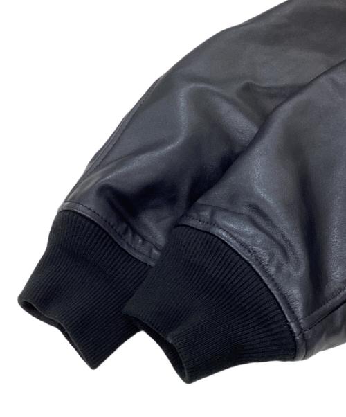 AVIREX（アヴィレックス）AVIREX (アヴィレックス) シープスキンレザーMA-1ジャケット ブラック サイズ:Lの古着・服飾アイテム