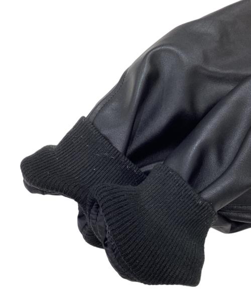 AVIREX（アヴィレックス）AVIREX (アヴィレックス) シープスキンレザーMA-1ジャケット ブラック サイズ:Lの古着・服飾アイテム