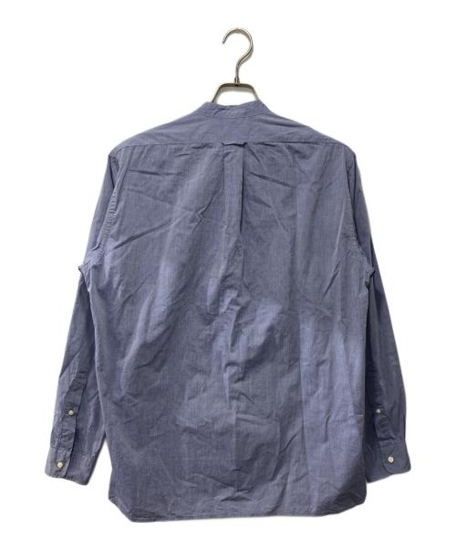 SHIPS（シップス）SHIPS (シップス) IKE BEHAR (アイクベーハ) バンドカラーシャツ ネイビー サイズ:Lの古着・服飾アイテム