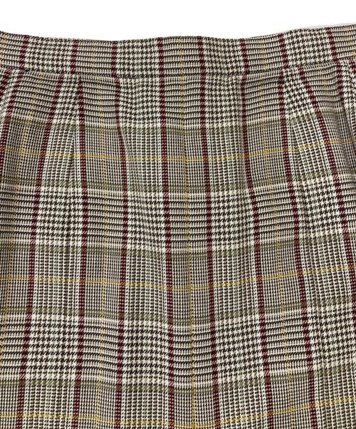 Burberry's（バーバリーズ）Burberry's (バーバリーズ) チェックスカート ブラウン サイズ:7ARの古着・服飾アイテム