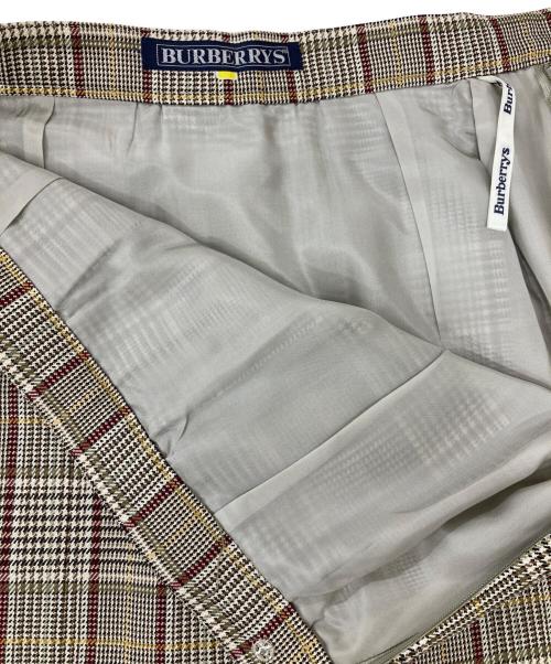 Burberry's（バーバリーズ）Burberry's (バーバリーズ) チェックスカート ブラウン サイズ:7ARの古着・服飾アイテム