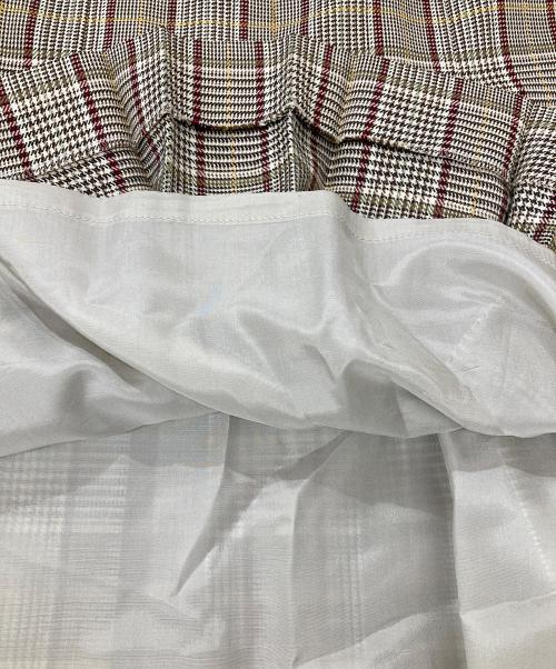 Burberry's（バーバリーズ）Burberry's (バーバリーズ) チェックスカート ブラウン サイズ:7ARの古着・服飾アイテム