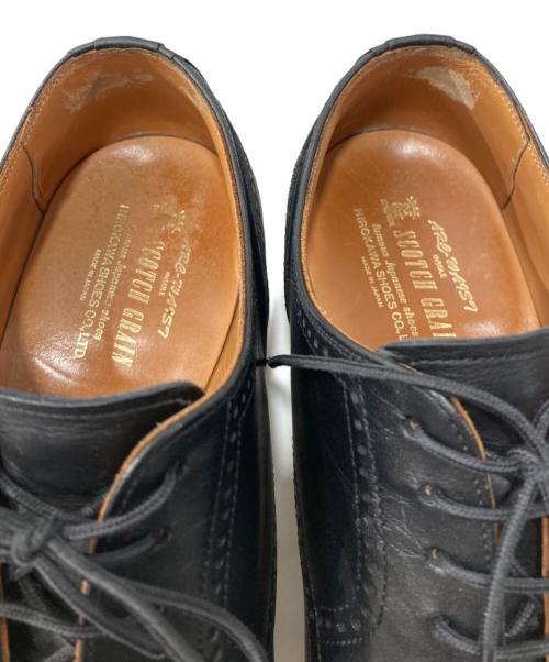 SCOTCH GRAIN（スコッチグレイン）SCOTCH GRAIN (スコッチグレイン) パンチングストレートチップシューズ ブラック サイズ:25　EEEの古着・服飾アイテム