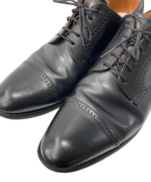 SCOTCH GRAIN（スコッチグレイン）SCOTCH GRAIN (スコッチグレイン) パンチングストレートチップシューズ ブラック サイズ:25　EEEの古着・服飾アイテム