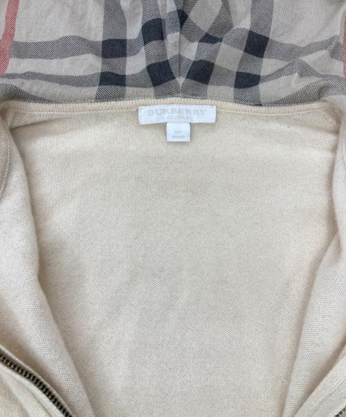 BURBERRY CHILDREN（バーバリー チルドレン）BURBERRY CHILDREN (バーバリー チルドレン) カシミアジップパーカー ベージュ サイズ:12Ｙの古着・服飾アイテム
