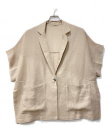 Dignite collier（ディニテ コリエ）の古着「メッシュハーフスリーブJK」｜ベージュ