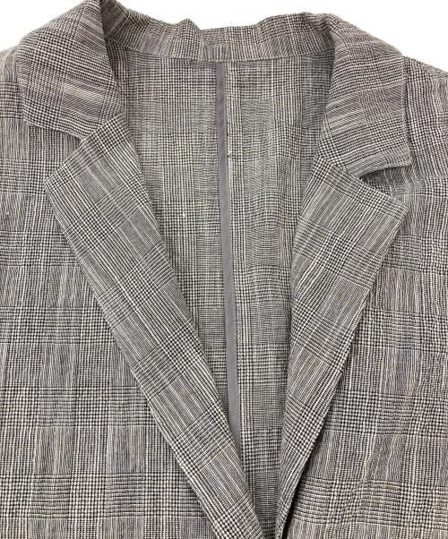 Gready Brilliant（グレディ ブリリアン）Gready Brilliant (グレディ ブリリアン) 半袖ダブルジャケット グレー サイズ:38の古着・服飾アイテム