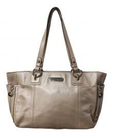 COACH（コーチ）の古着「ギャラリーレザージップトートバッグ」｜ベージュ