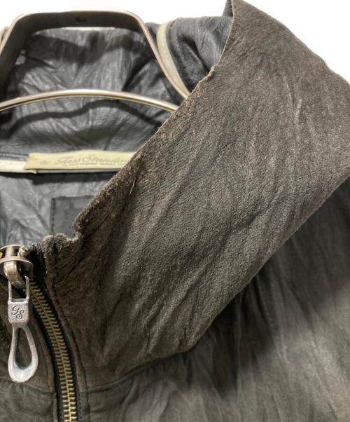 TASS STANDARD（タススタンダード）TASS STANDARD (タススタンダード) LHP (エルエイチピー) ピッグレザーフーデッドジャケット グレー サイズ:Mの古着・服飾アイテム