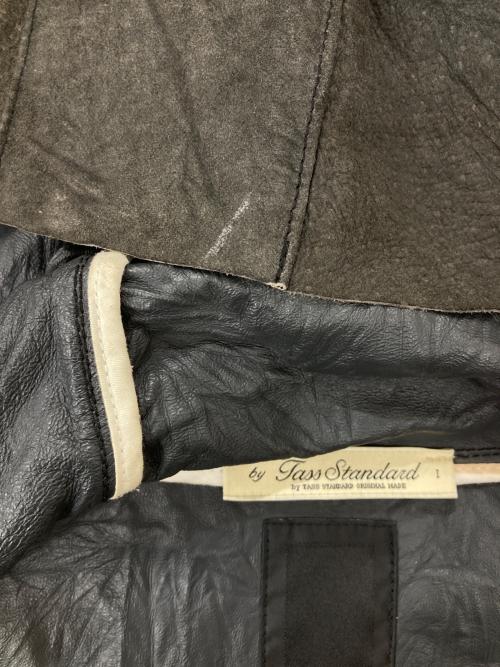 TASS STANDARD（タススタンダード）TASS STANDARD (タススタンダード) LHP (エルエイチピー) ピッグレザーフーデッドジャケット グレー サイズ:Mの古着・服飾アイテム
