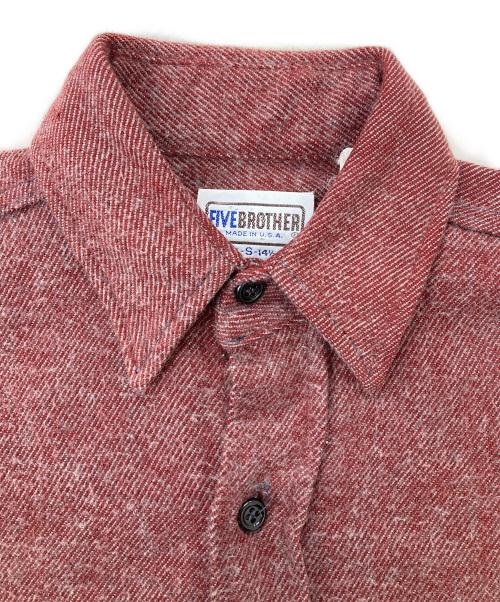 FIVE BROTHER（ファイブブラザー）FIVE BROTHER (ファイブブラザー) 80s-90s/シャツ レッド サイズ:Sの古着・服飾アイテム