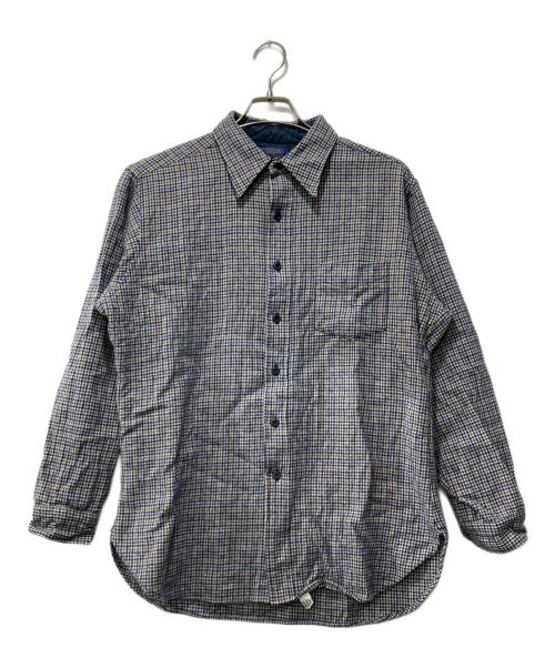 PENDLETON（ペンドルトン）PENDLETON (ペンドルトン) チェックウールシャツ/70s-80s ブルー サイズ:Lの古着・服飾アイテム