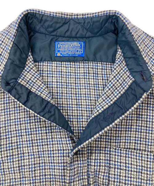 PENDLETON（ペンドルトン）PENDLETON (ペンドルトン) チェックウールシャツ/70s-80s ブルー サイズ:Lの古着・服飾アイテム