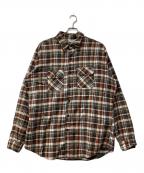 FIVE BROTHERファイブブラザー）の古着「70s-80s/チェックシャツ」｜ブラウン
