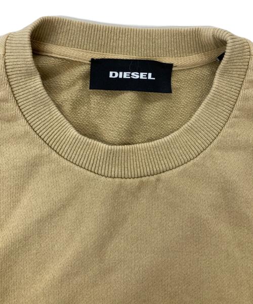 DIESEL（ディーゼル）DIESEL (ディーゼル) ワンポイントスウェット ベージュ サイズ:Sの古着・服飾アイテム