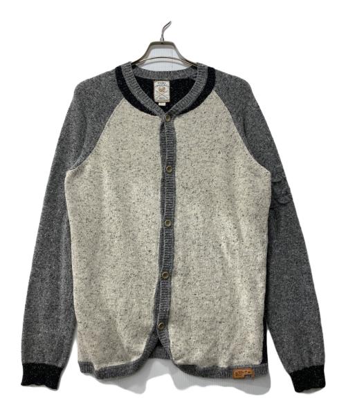 DIESEL（ディーゼル）DIESEL (ディーゼル) ニットカーディガン グレー サイズ:Lの古着・服飾アイテム