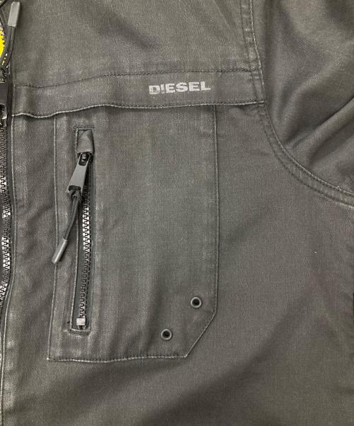 DIESEL（ディーゼル）DIESEL (ディーゼル) ジップジャケット ブラック サイズ:Mの古着・服飾アイテム