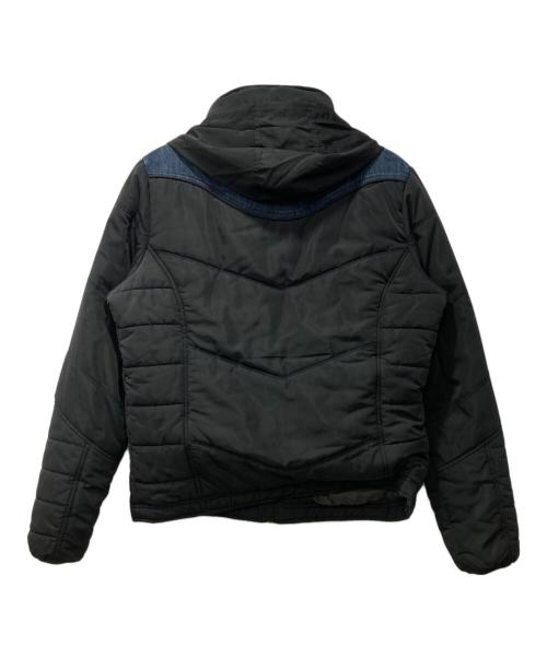 DIESEL（ディーゼル）DIESEL (ディーゼル) デニム切替中綿ジャケット ブラック サイズ:XLの古着・服飾アイテム