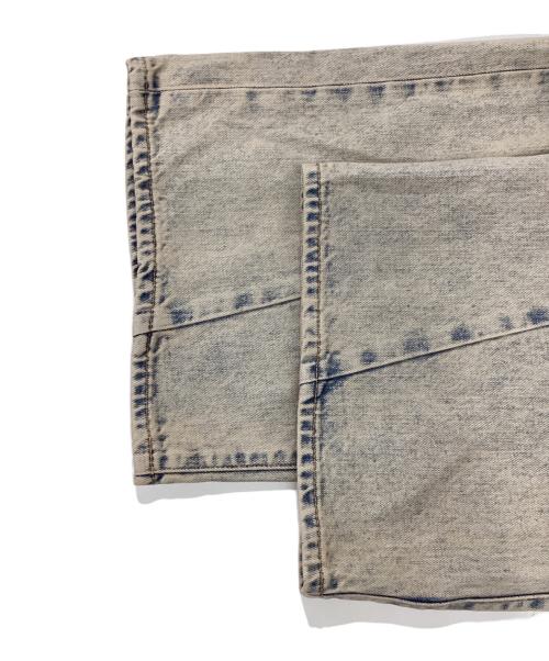 moussy（マウジー）moussy (マウジー) デニムパンツ/CURVED LINE CHEMICAL BAGGY インディゴの古着・服飾アイテム