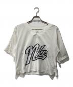 NIKEナイキ）の古着「ウィメンズ Dri-FIT オーバーサイズド ショートスリーブ トップス」｜ホワイト