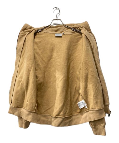 Carhartt WIP（カーハート ワーク イン プログレス）Carhartt WIP (カーハート ワーク イン プログレス) ジップパーカー/Hooded Heart II Hartt Sweat Jacket ベージュ サイズ:Mの古着・服飾アイテム