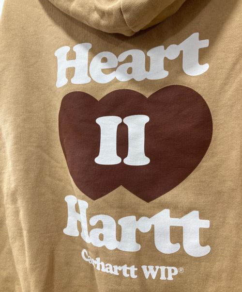 Carhartt WIP（カーハート ワーク イン プログレス）Carhartt WIP (カーハート ワーク イン プログレス) ジップパーカー/Hooded Heart II Hartt Sweat Jacket ベージュ サイズ:Mの古着・服飾アイテム