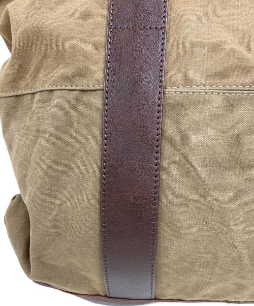 BEAU DESSIN（ボーデッサン）BEAU DESSIN (ボーデッサン) レザー切替キャンバストートバッグ ブラウンの古着・服飾アイテム