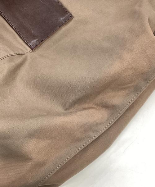 BEAU DESSIN（ボーデッサン）BEAU DESSIN (ボーデッサン) レザー切替キャンバストートバッグ ブラウンの古着・服飾アイテム