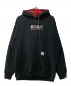 Aape BY A BATHING APEエーエイプ バイ アベイシングエイプ）の古着「プリントパーカー」｜ブラック