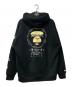 Aape BY A BATHING APE (エーエイプ バイ アベイシングエイプ) プリントパーカー ブラック サイズ:L：5000円