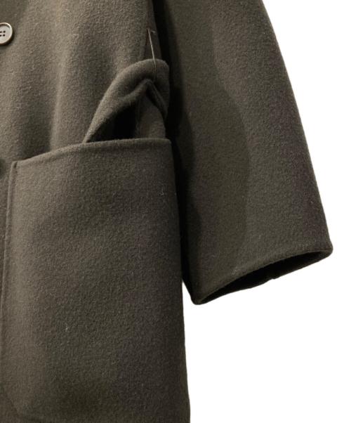 FOLL（フォル）FOLL (フォル) sp160s soft rever wardrobe coat/ｳｰﾙｺｰﾄ ブラウン サイズ:2の古着・服飾アイテム