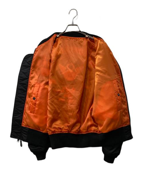 AVIREX（アヴィレックス）AVIREX (アヴィレックス) ワッペンMA-1ジャケットフライトジャケット ブラック サイズ:XLの古着・服飾アイテム