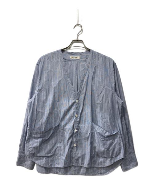 H.UNIT（エイチユニット）H.UNIT (エイチユニット) シャツジャケット ネイビー サイズ:2の古着・服飾アイテム