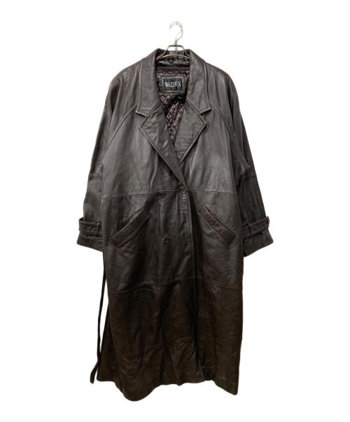 WALDEN（ウォールデン）WALDEN (ウォールデン) ライナー付きレザーコート ブラウン サイズ:4ＸＬの古着・服飾アイテム