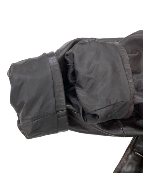 WALDEN（ウォールデン）WALDEN (ウォールデン) ライナー付きレザーコート ブラウン サイズ:4ＸＬの古着・服飾アイテム