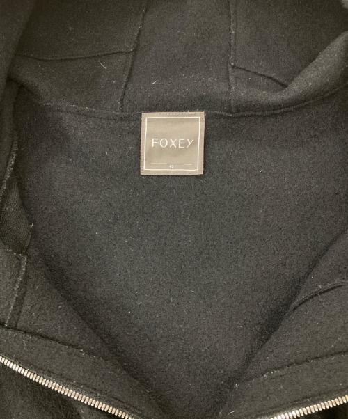 FOXEY（フォクシー）FOXEY (フォクシー) フーデッドメルトンコート ブラック サイズ:42の古着・服飾アイテム