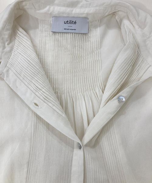 utilite（ユティリテ）utilite (ユティリテ) ワンピース ホワイト サイズ:記載なしの古着・服飾アイテム