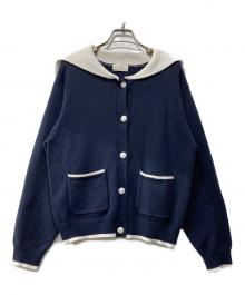 eimy istoire（エイミーイストワール）の古着「セーラーカラーニットTOPS」｜ネイビー