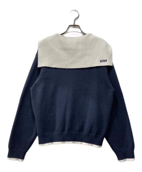eimy istoire（エイミーイストワール）eimy istoire (エイミーイストワール) セーラーカラーニットTOPS ネイビー サイズ:Fの古着・服飾アイテム