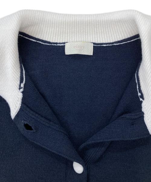 eimy istoire（エイミーイストワール）eimy istoire (エイミーイストワール) セーラーカラーニットTOPS ネイビー サイズ:Fの古着・服飾アイテム