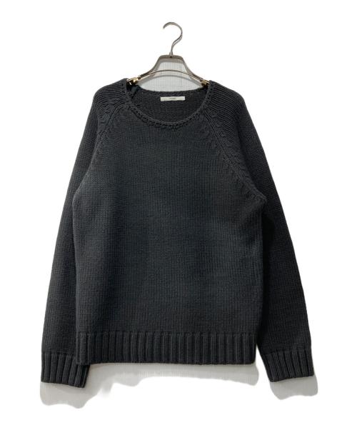 OHOTORO（オオトロ）OHOTORO (オオトロ) new bold raglan knit/ニット グレー サイズ:表記なしの古着・服飾アイテム