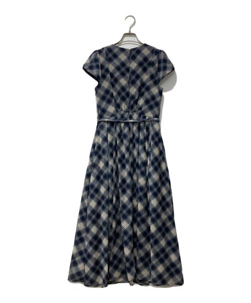 CELFORD（セルフォード）CELFORD (セルフォード) ラペルカラーワンピース ネイビー サイズ:36の古着・服飾アイテム